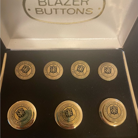 WAKE FOREST School of Medicine blazer buttons/2 sizes: 7/8” & 5/8”/original case - Picture 4 of 5